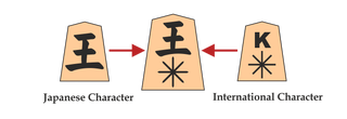 Shogi piece design used in this series